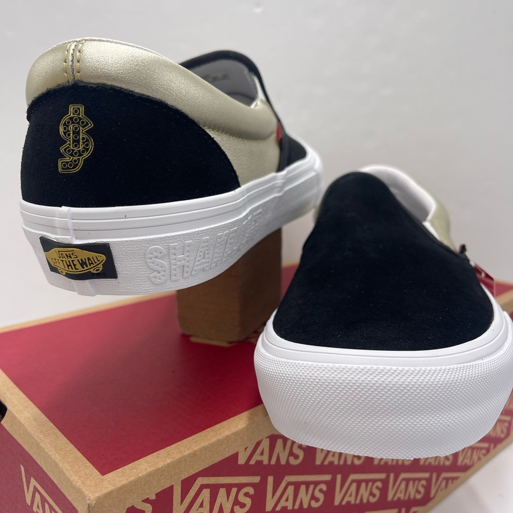 Vans Men’s Slip-On Pro (Shake Junt) Black/Gold Sneakers
VN0A347V13L - Picture 10 of 16